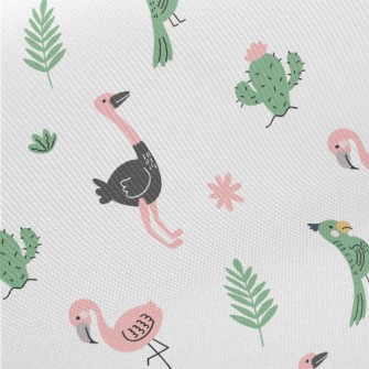 Strange Wild Birds Midweight Cotton Poplin