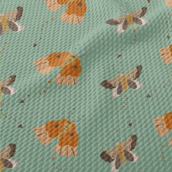 Butterflies Spreading Their Wi Birdseye Piqué