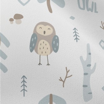 Owl Made Of Color Blocks Chiffon