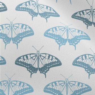 Dancing Blue Butterfly Chiffon