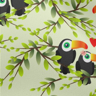 Toucan Couple On The Tree Chiffon
