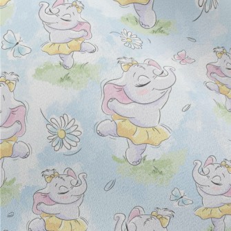 Cute Baby Elephant Ballerina Chiffon