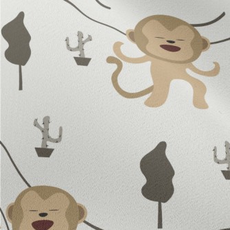 Monkeys Dancing On The Road Chiffon