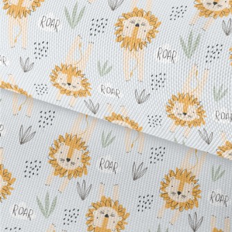 Lion Lying On The Grass Waterproof Oxford
