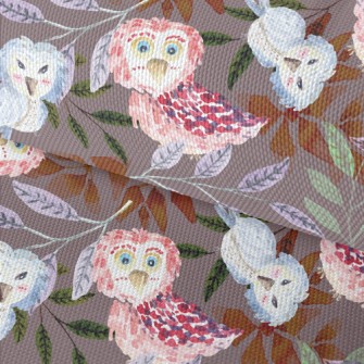 Watercolor Style Birds And Pla Waterproof Oxford