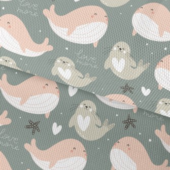 Whales And Seals Playing In Th Waterproof Oxford