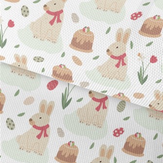 Cute Sleepy Rabbit Waterproof Oxford