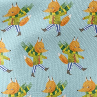 Sly Fox With Scarf Waterproof Canvas
