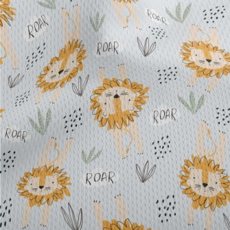 Lion Lying On The Grass Athletic Mesh Flat Back