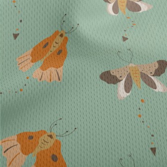 Butterflies Spreading Their Wi Athletic Mesh Flat Back