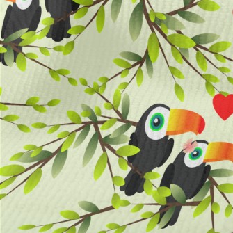 Toucan Couple On The Tree Terry