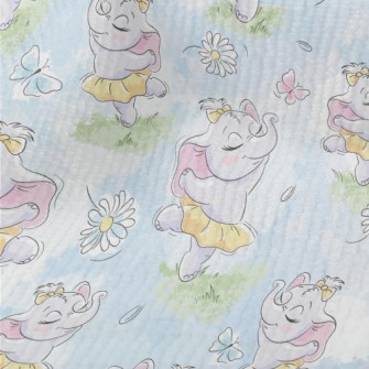 Cute Baby Elephant Ballerina Terry