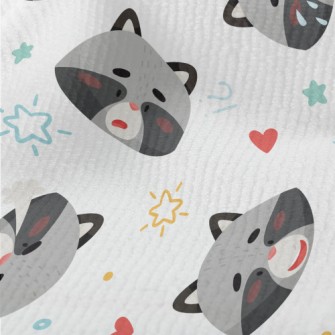 Cute Raccoon With Rich Emotion Terry