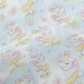 Cute Baby Elephant Ballerina Performance Linen