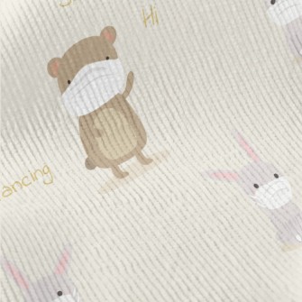 Animals Maintaining Social Dis Standard Corduroy