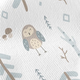 Owl Made Of Color Blocks Standard Corduroy