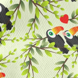 Toucan Couple On The Tree Standard Corduroy