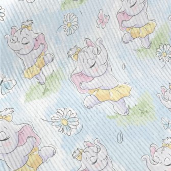 Cute Baby Elephant Ballerina Standard Corduroy