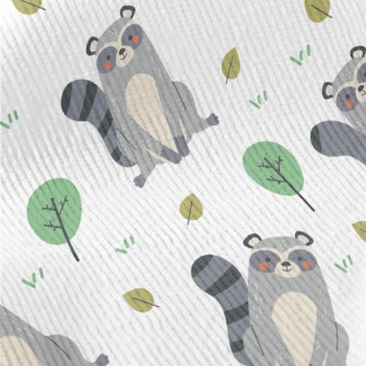 Raccoon Playing On The Grass Standard Corduroy