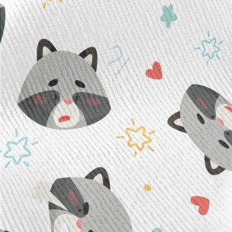 Cute Raccoon With Rich Emotion Standard Corduroy