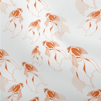 Beautiful Goldfish Swimming In Dobby