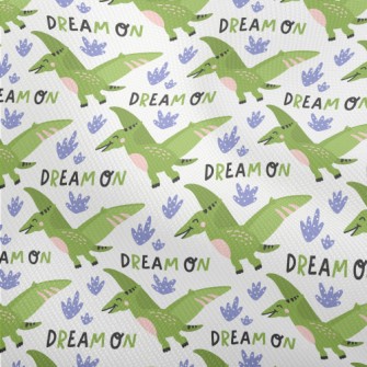 Green Pterosaur Flying High In Dobby
