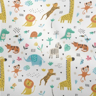 African Animals Playing Togeth Dobby