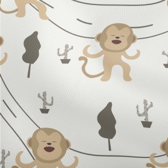 Monkeys Dancing On The Road Dobby