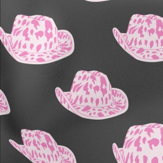 Pink Cowboy Hats Side By Side Stretch Ponte