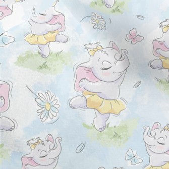 Cute Baby Elephant Ballerina Micro Fleece