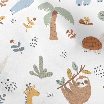 African Animals Living In Peac Micro Fleece