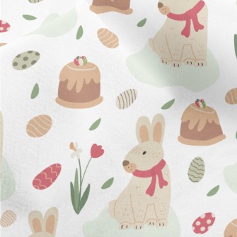Cute Sleepy Rabbit Micro Fleece