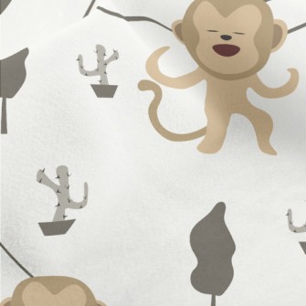 Monkeys Dancing On The Road Micro Fleece