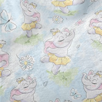 Cute Baby Elephant Ballerina Minky