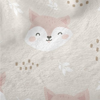 Cute And Lovely Smiling Fox Minky