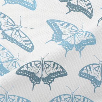 Dancing Blue Butterfly Piqué