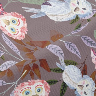 Watercolor Style Birds And Pla Piqué