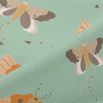 Butterflies Spreading Their Wi Piqué