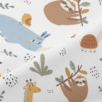 African Animals Living In Peac Piqué