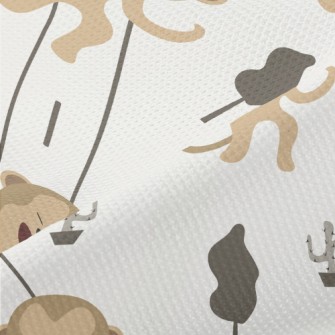 Monkeys Dancing On The Road Piqué