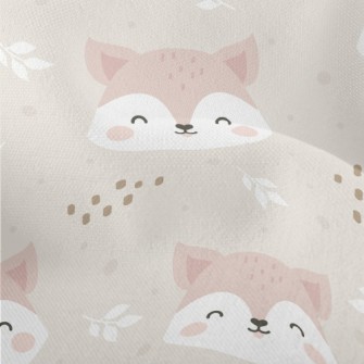 Cute And Lovely Smiling Fox Lightweight Performance Linen