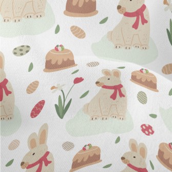 Cute Sleepy Rabbit Lightweight Performance Linen