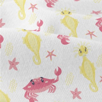 Pink Crab And Yellow Seahorse Modern Jersey