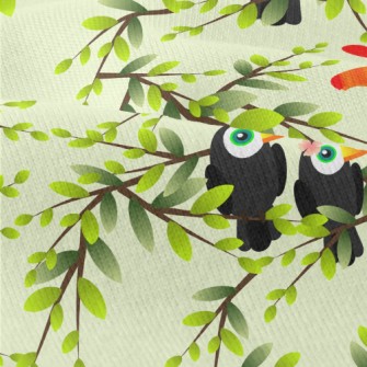 Toucan Couple On The Tree Modern Jersey