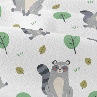 Raccoon Playing On The Grass Modern Jersey