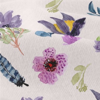 Watercolor Style Purple Flower Modern Jersey