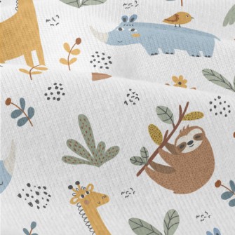 African Animals Living In Peac Modern Jersey