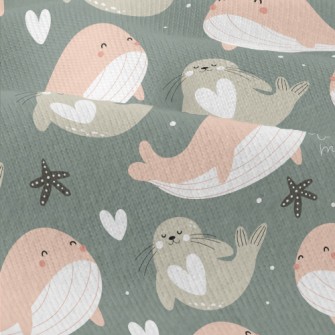 Whales And Seals Playing In Th Modern Jersey