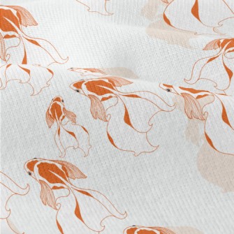 Beautiful Goldfish Swimming In Modern Jersey