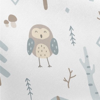 Owl Made Of Color Blocks Pongee